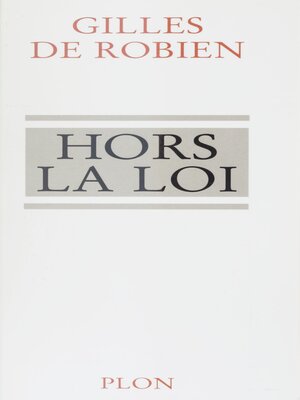 cover image of Hors la loi
